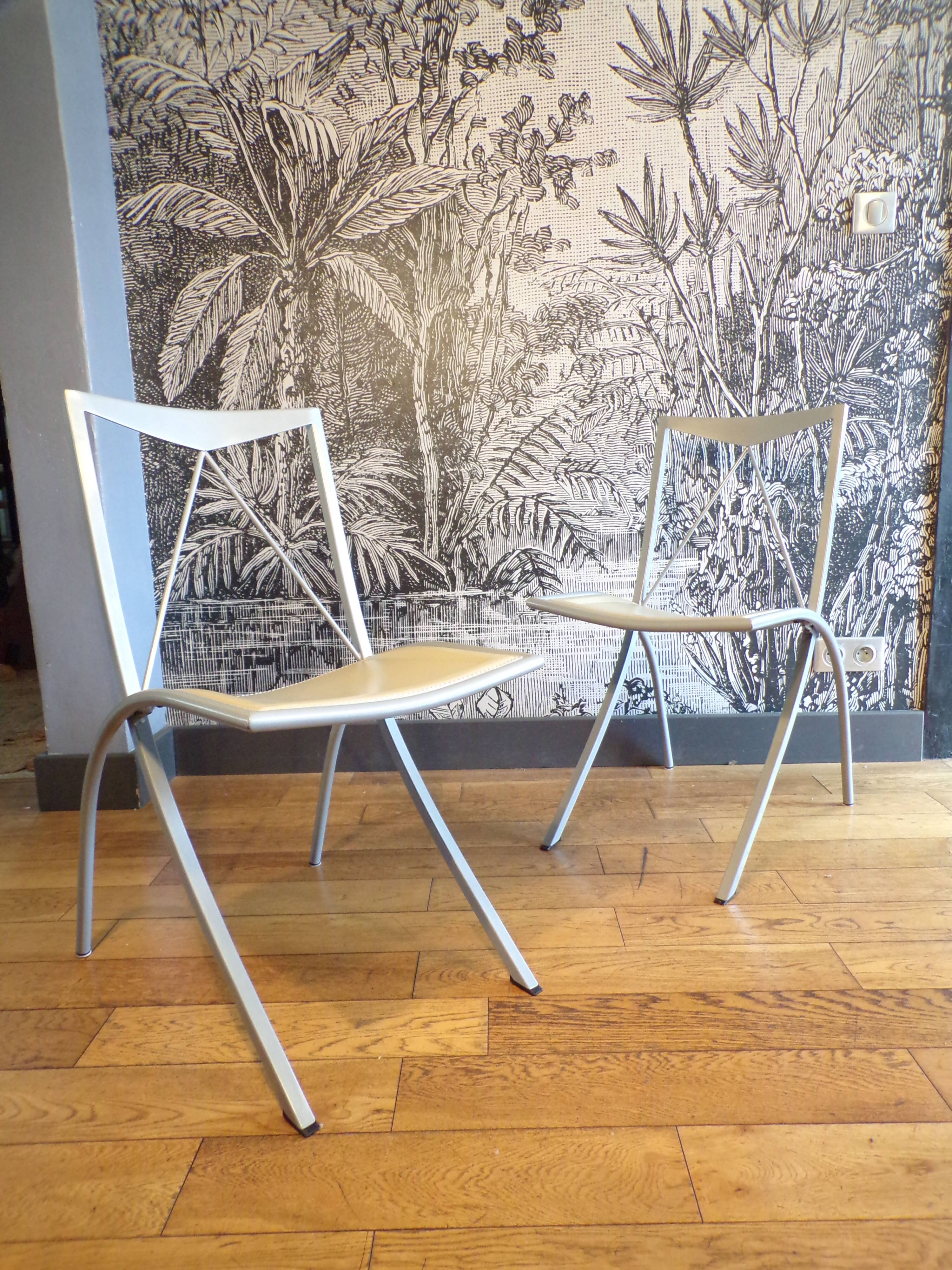 Pair of Bella Cattelan Italy chairs