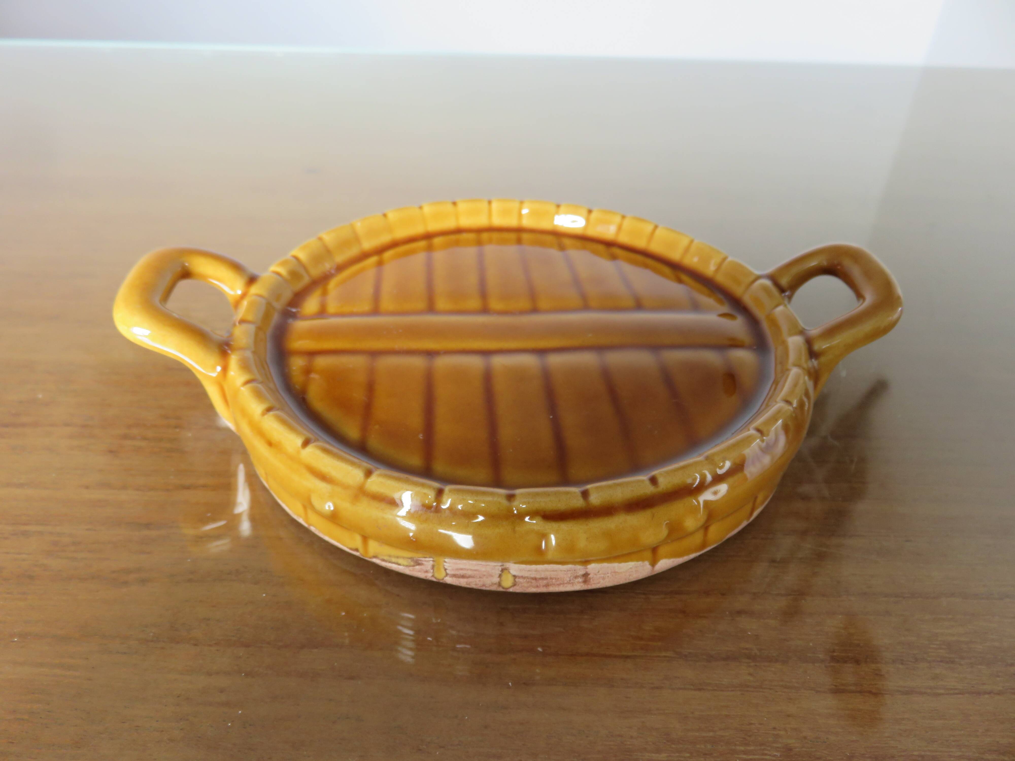 Albert Ferlay Vallauris ceramic bottle coaster 50s 60s