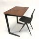 Vintage school Friso Kramer with Chair flesh compass work table