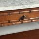 Table d'appoint en faux bambou vers 1900