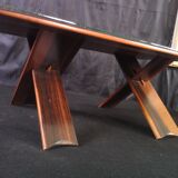 Coffee table in ebony from the 40s/50s