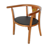 Children's armchair baumann skaï black