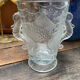 Art Deco crystal vase fish and hypocampes