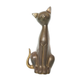 Brass cat Ht 19cm