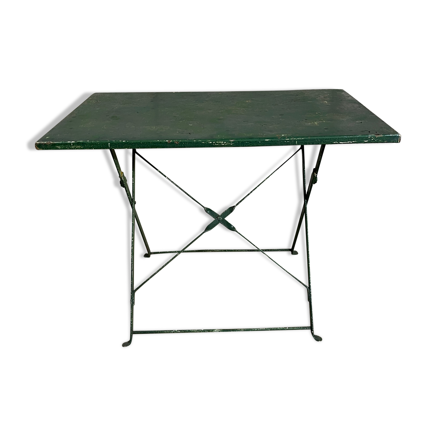 Folding metal garden table