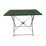 Folding metal garden table