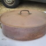 Lots of tinned copper kitchen utensils