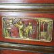 Chinese Cabinet in Red and Gold Lacquer