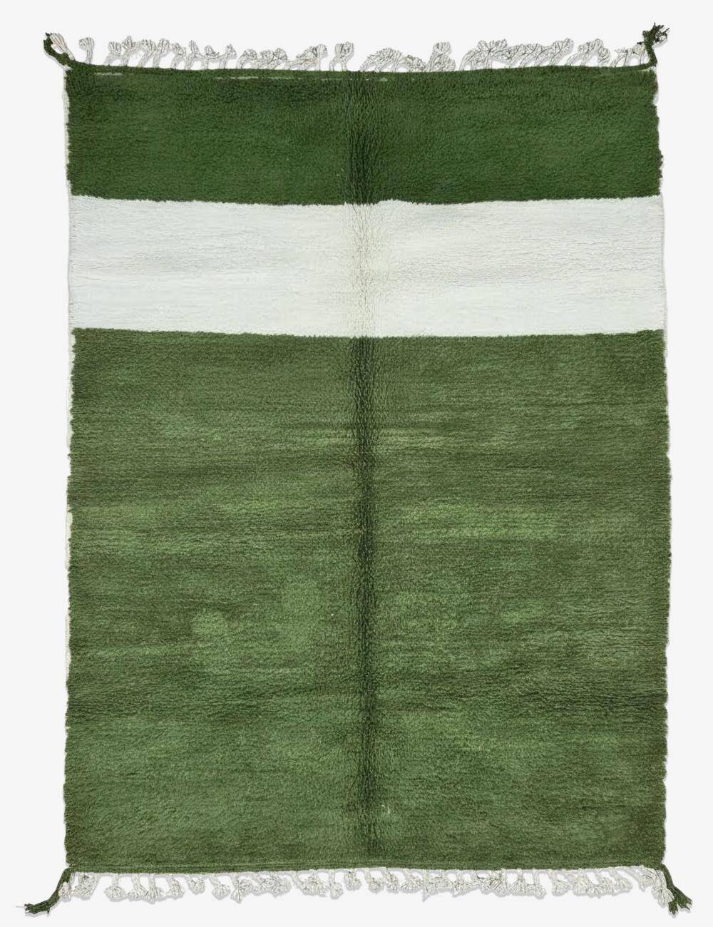 Contemporary Green Carpet - 292 x 207 cm