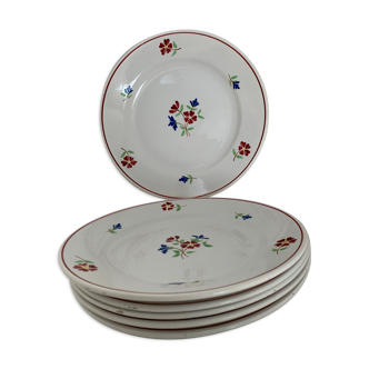 Set de 6 assiettes plates Moulin des Loups Hamage modèle Clémence