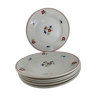 Set de 6 assiettes plates Moulin des Loups Hamage modèle Clémence