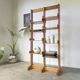 Bookcase on solid beech legs from the 80s