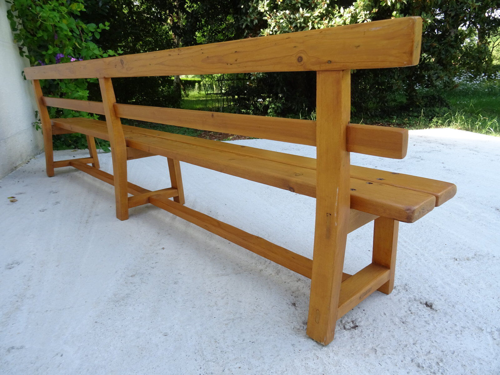 Kindergarten bench solid wood