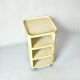Cream Kartell Componibili Storage with Three Modules, Italian Vintage 1960s