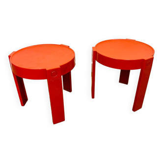 Prisunic side tables - vintage -
