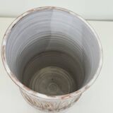 Large ceramic cylinder vase by Les Argonautes