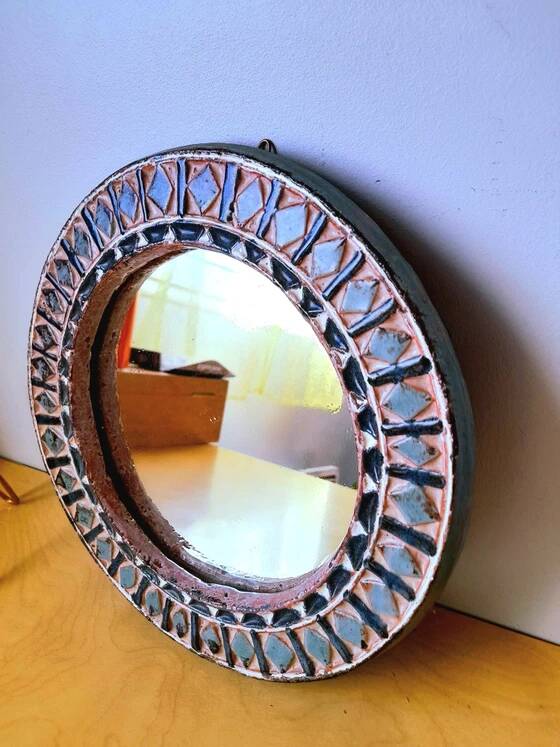 Miroir en céramique Roland Zobel 1960