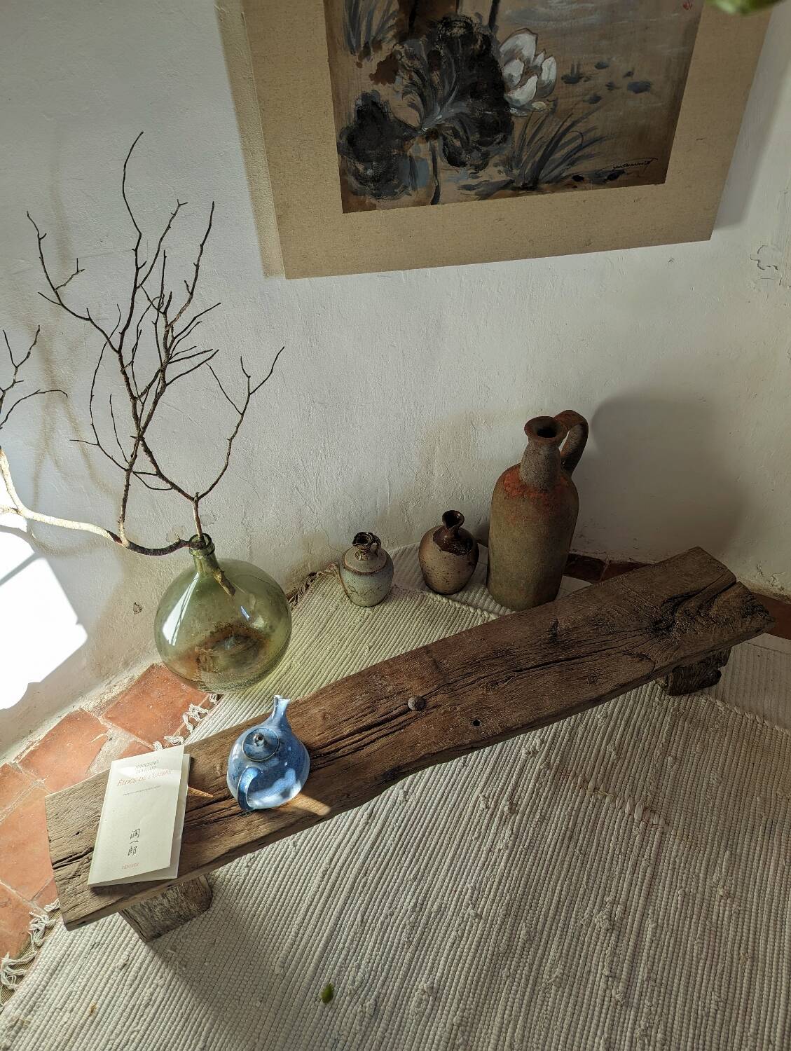 Solid oak coffee table