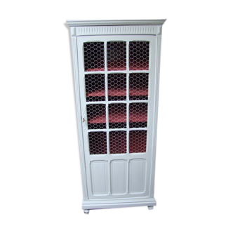 Bookcase old painted showcase