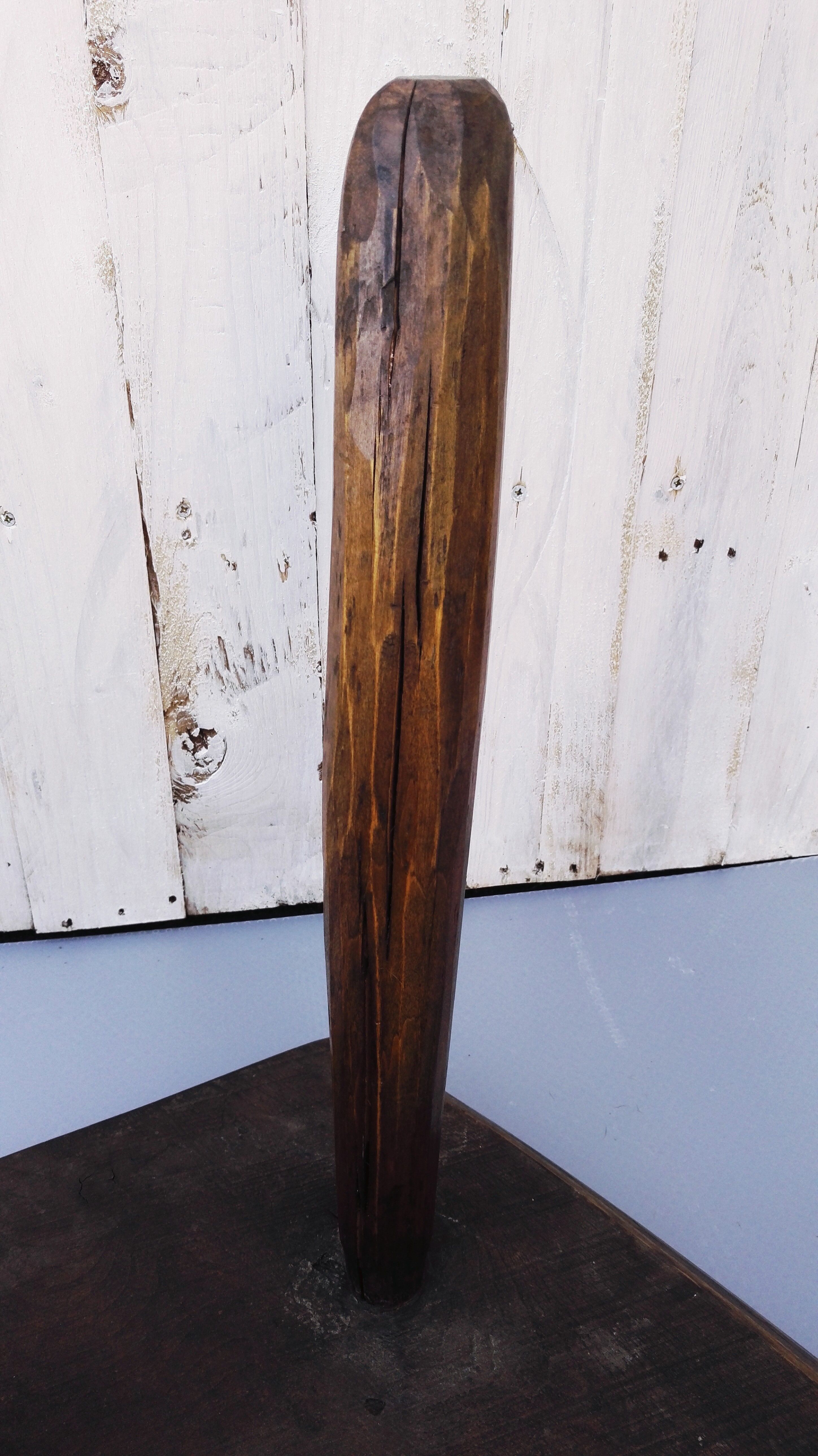 Table and 3 stools brutalist design ash