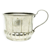 Glass holder, Art Deco, silver-plated brass, Germany, 1930s
