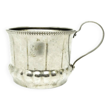 Glass holder, Art Deco, silver-plated brass, Germany, 1930s