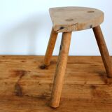 Vintage tripod wooden stool