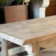 Solid wood farmhouse table