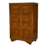 Brutalist oak wardrobe from the 1940s.