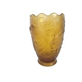 Josef Inwald - Barolac - "Koi Carp" - pressed glass vase - frosted glass -