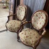Pair of mahogany convertibles