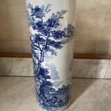 Vintage Japanese ceramic cylinder vase