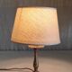 Gold brass table lamp XS - mid 20th century