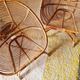 Pair of vintage basket chairs in rattan – Riviera style 1960