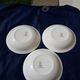 3 hollow plates made of earthenware by Digoin Sarreguemines model The fountain diam 20 cm