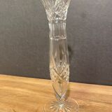 Cut crystal soliflore vase