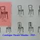 Fake pair of caned bistro chairs, Kohn and Mundus, circa 1910 - no Thonet.