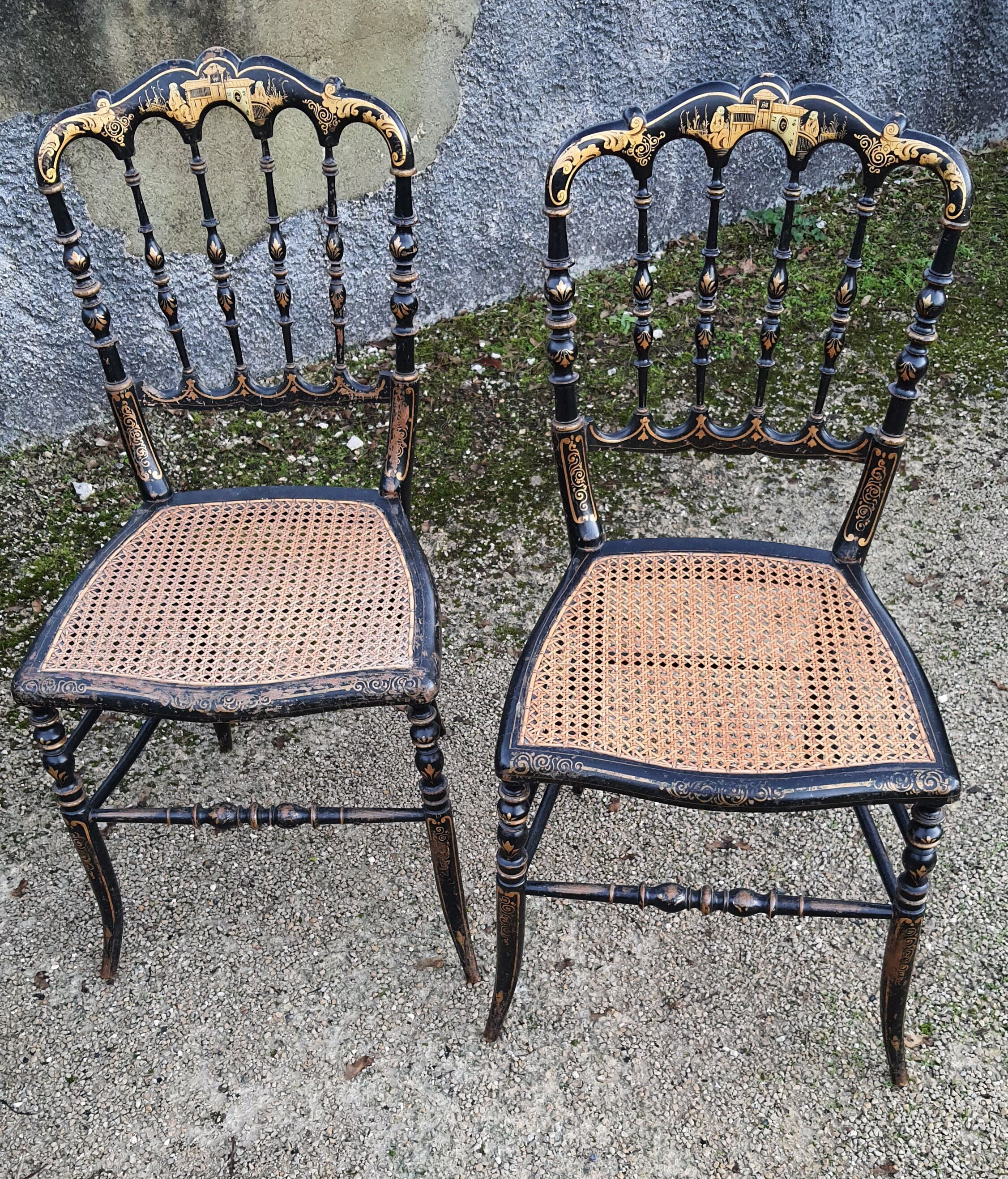 Pair of Napoleon III chairs