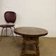 Round wooden coffee table