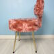 Chaise moumoute rose
