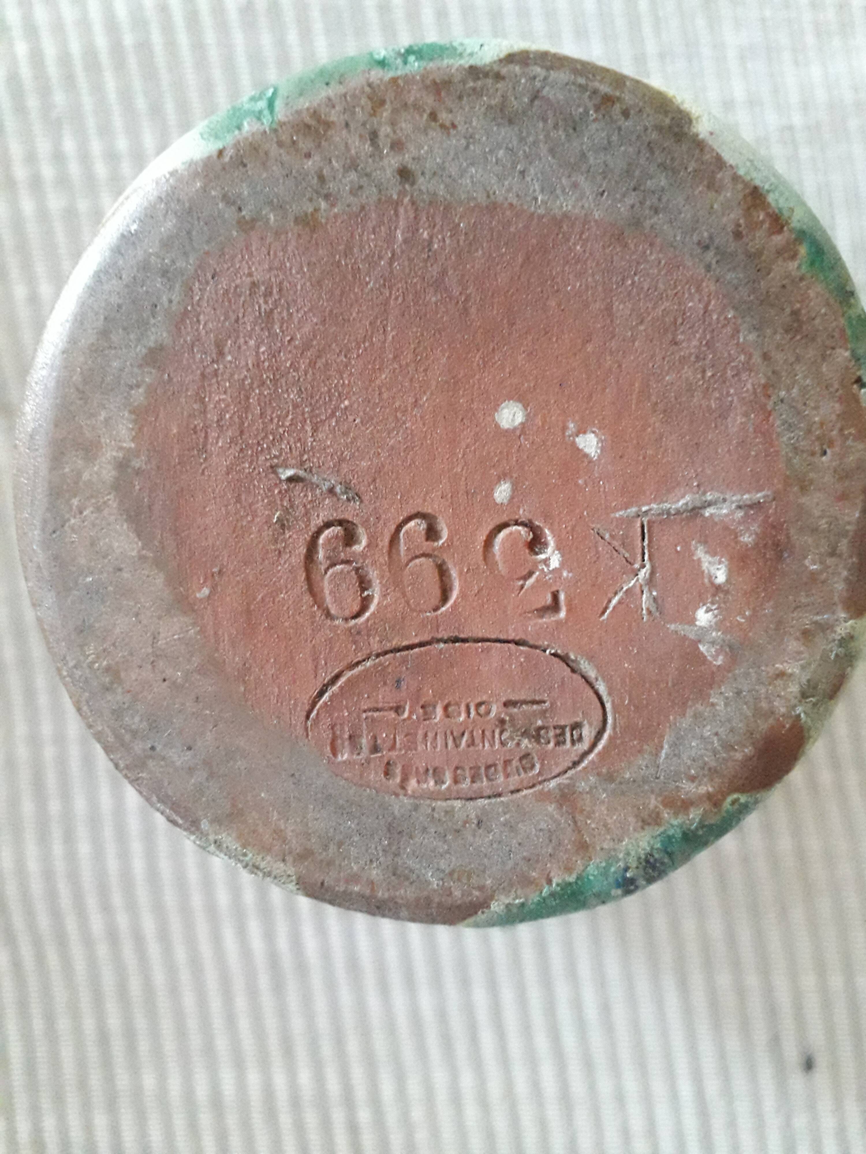 Vintage Greber vase signed les Fontainettes