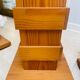 Teak column plant stand, 70s-80s