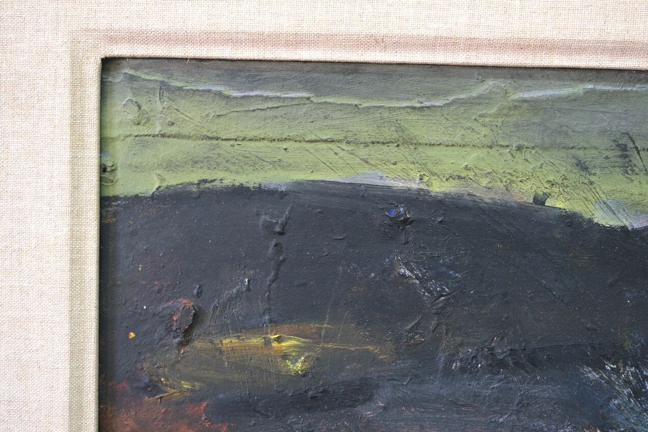 Gerhard Lundberg (1905-1980), Swedish Modern Painting, 1972, Oil on Panel, Framed