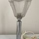 Lampe art déco, verre et inox