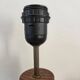 Paire de pieds de lampe bambou en bois