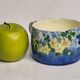 Small enamelled earthenware planter signed Jérôme Massier 19th century 10.5 cm