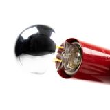 Pair of vintage red clamp spotlights from the 70s
