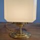 Opal glass table lamp