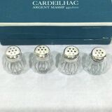 Cardeilhac – 4 solid silver salt shakers