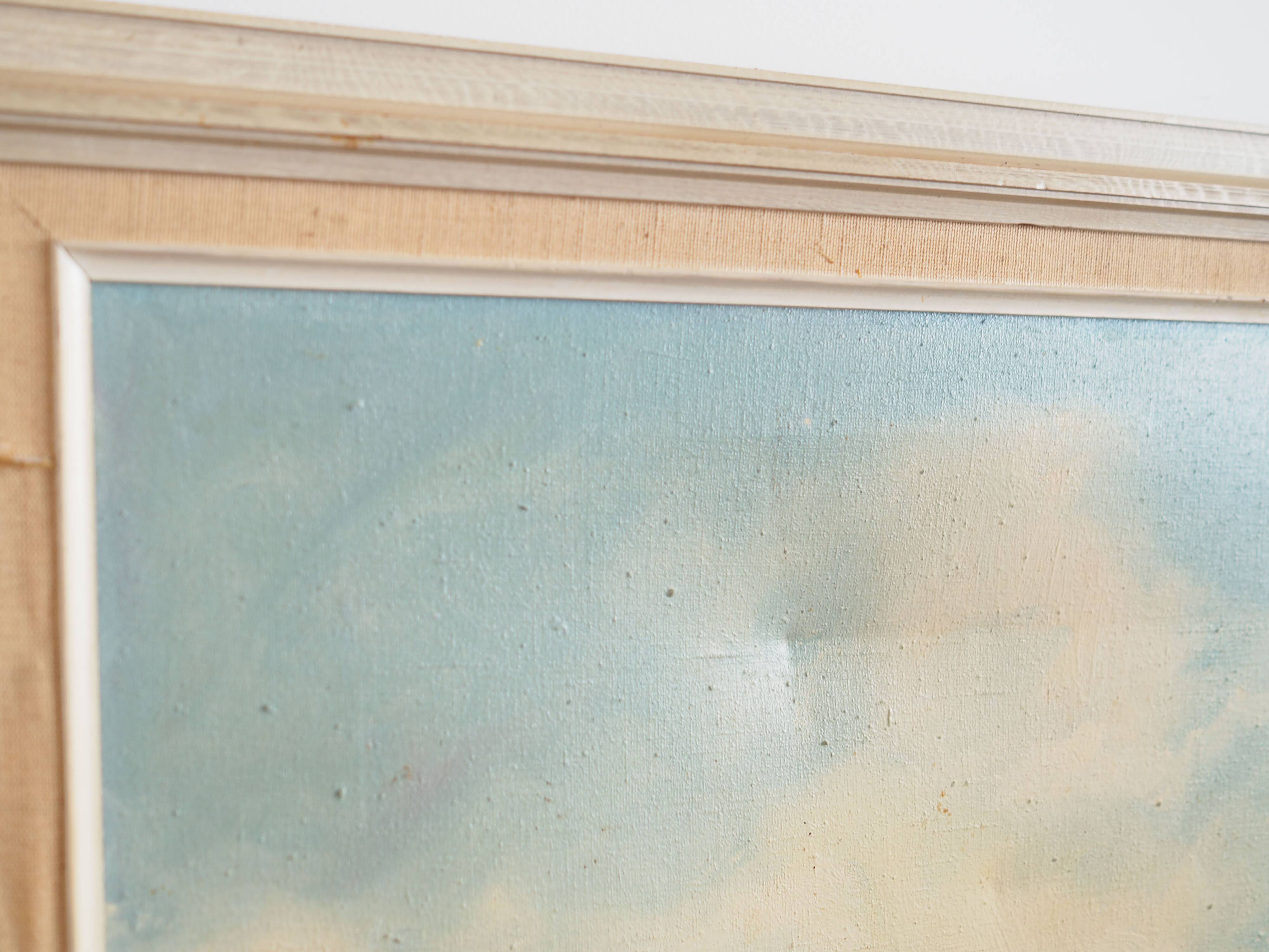 Painting „The Autumn Pond”, Scandinavian design, 1970s